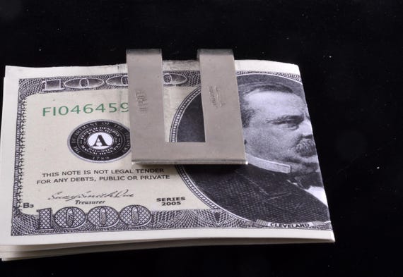 Vintage Money Clip Alpaca Abalone & Mexican Silver Made in Mexico