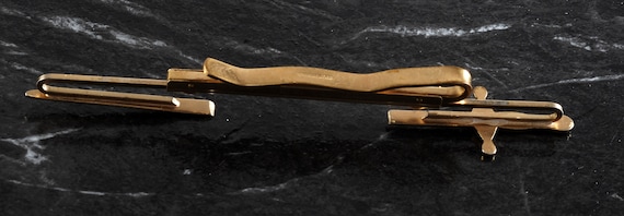 Pince à Cravate Vintage Hickok Couleur Or - Modèle Firestone Pour Employés