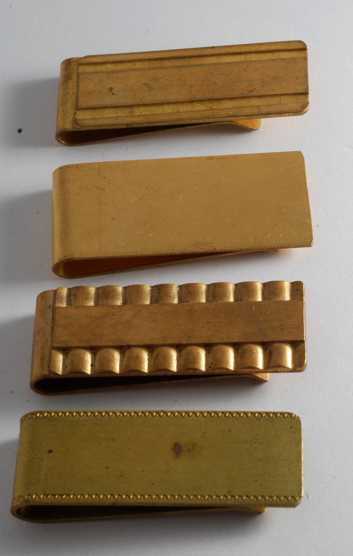 Lot Of 4 Genuine Brass Money Clips New Old Stock 1 Clip Etsy