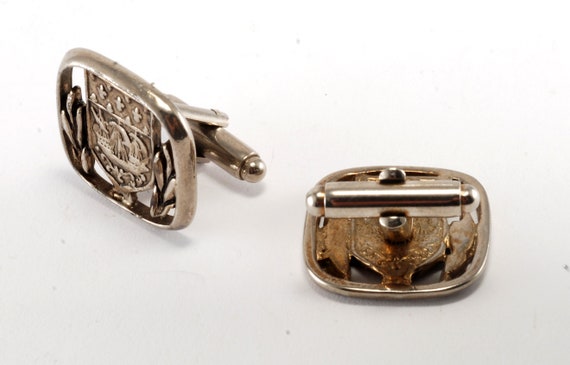 Vintage Cufflinks Pioneer Caravel or Carrack Sail… - image 4