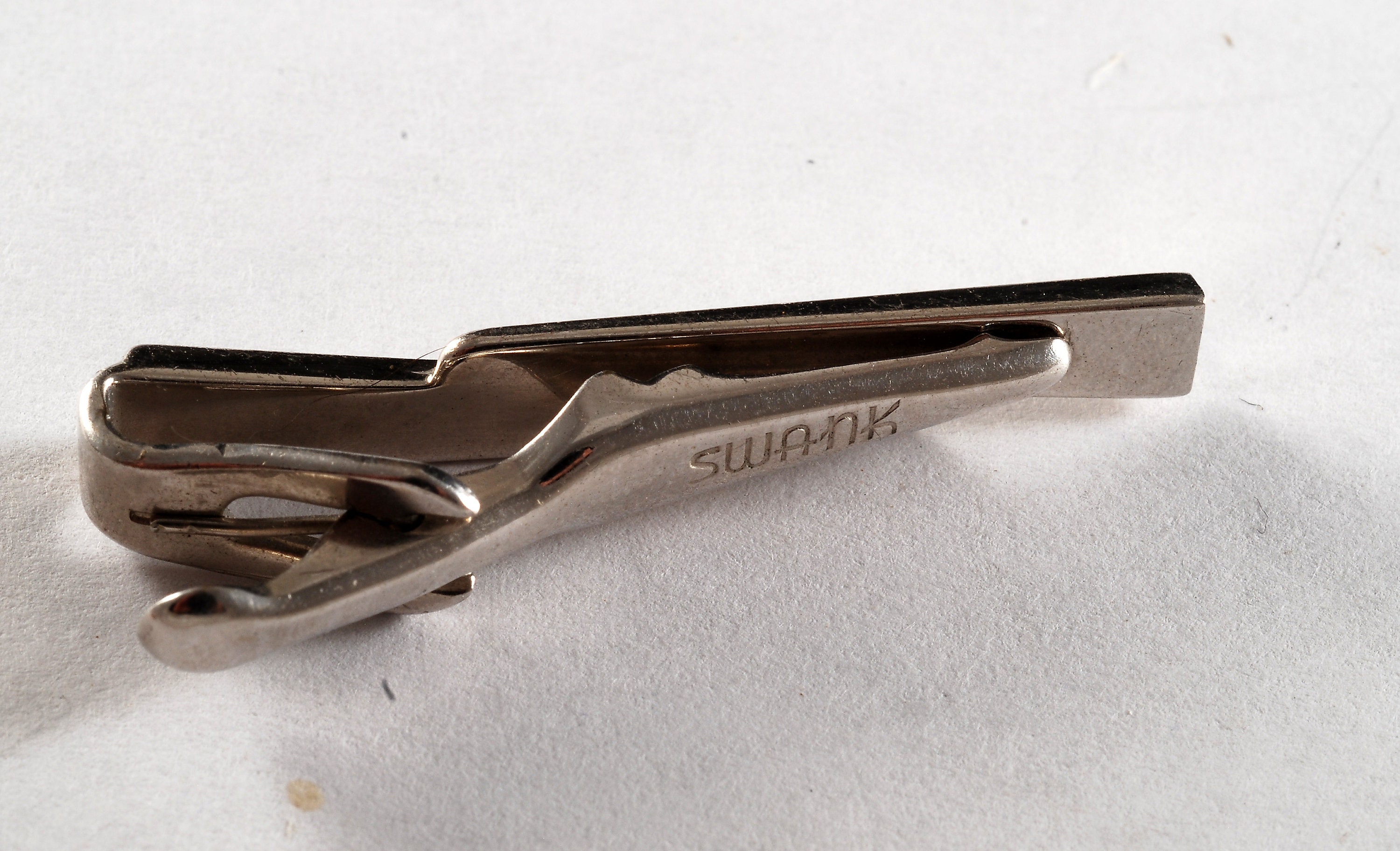 Fermoir Cravate Crayon Swank – Vintage Années 60-70, Ton Or, Très Bon état