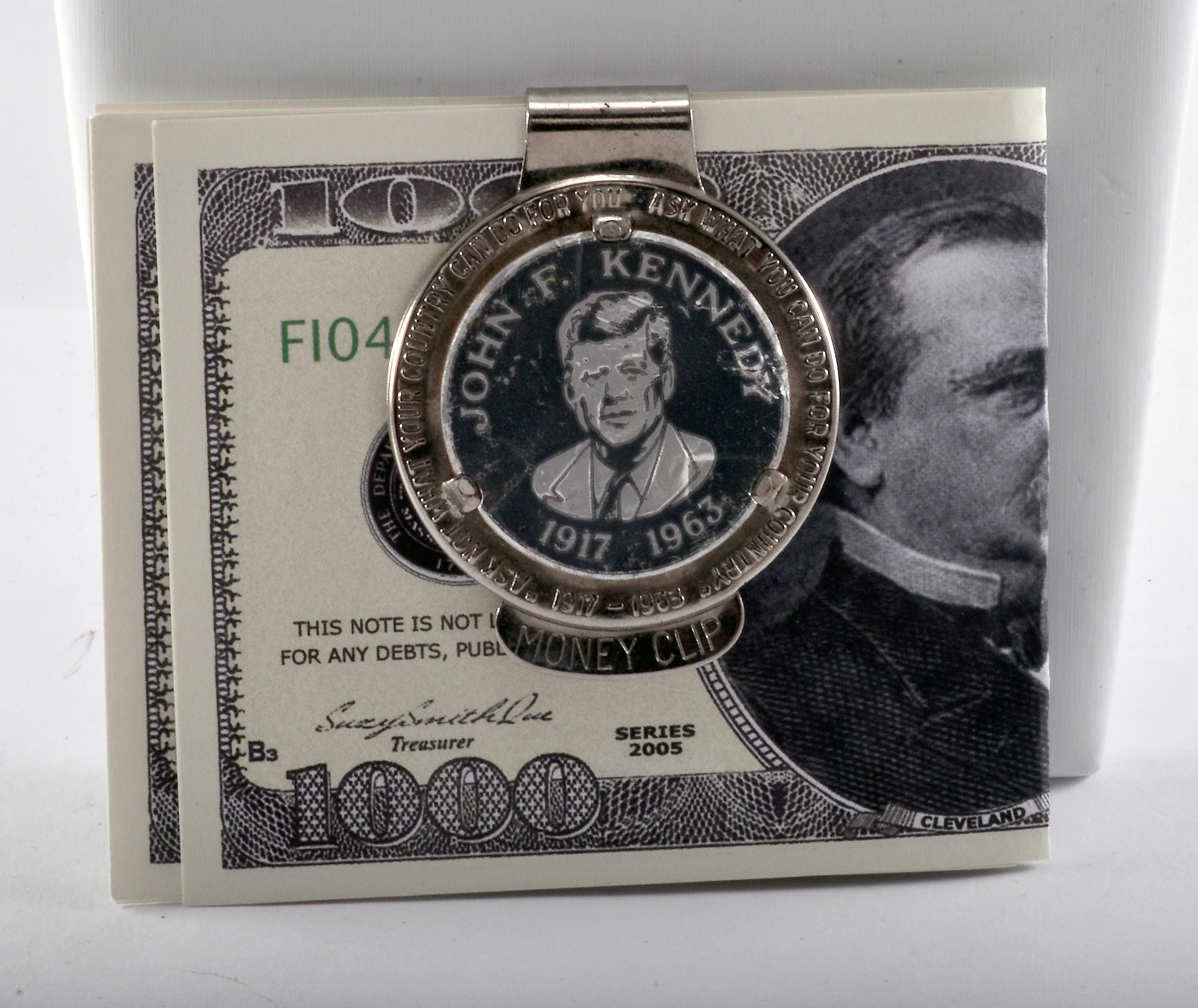 Jfk Coin Money Clip - Etsy