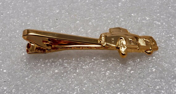 Pince à Cravate Ancienne Plaquée Or - Marque Dupont - Occasion - Style Vintage