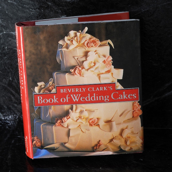 Beverly Clark's  Book Of Wedding Cakes Tiny Books Running Press Miniature Edition, Vintage Hardcover New