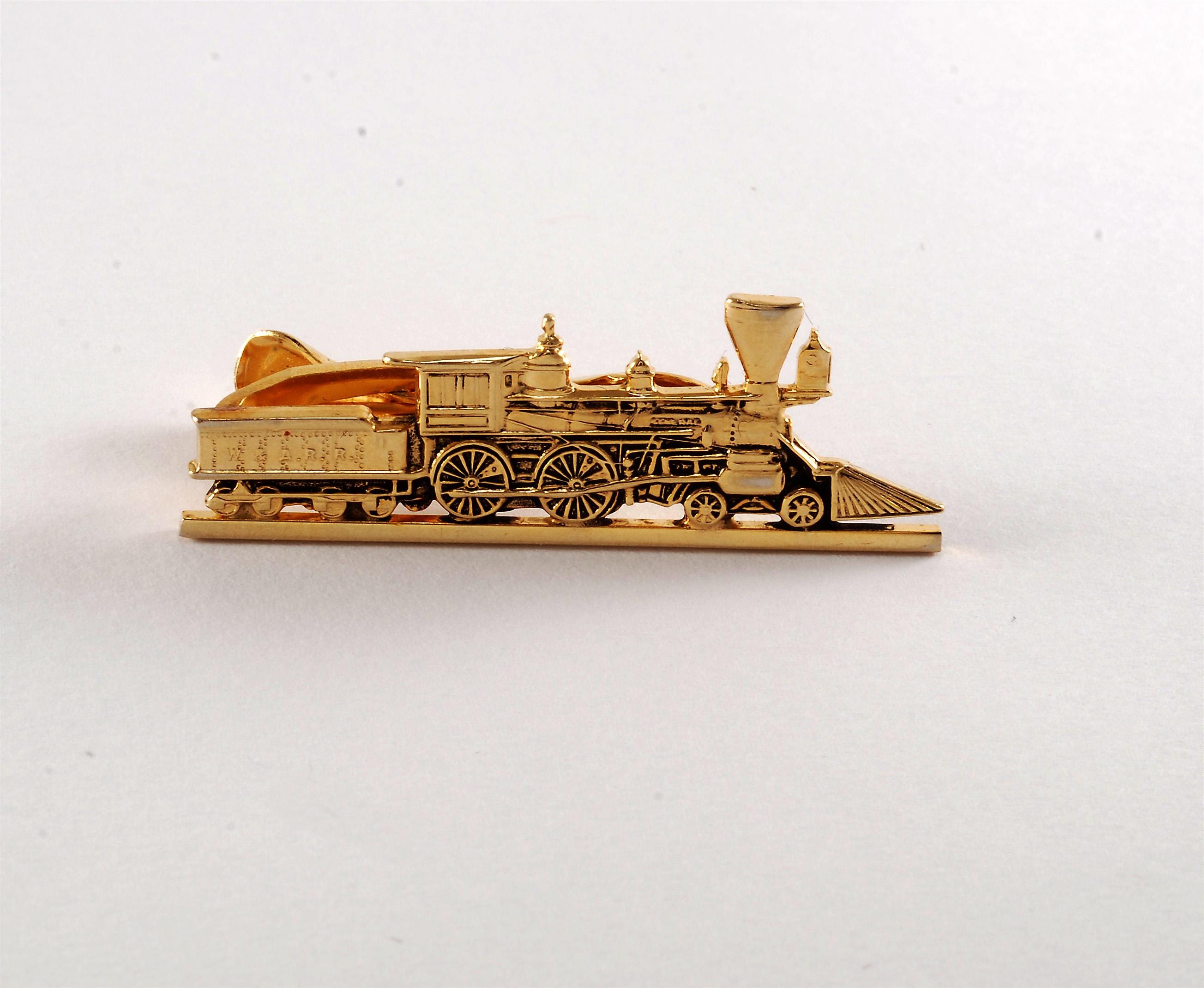 Steam Engine Train Tie Clip - Etsy display picture 1