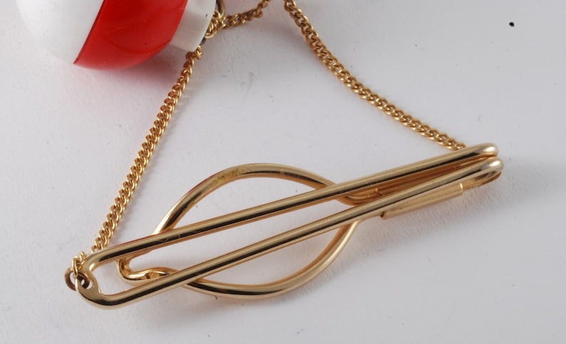 Vintage Tie Clip Fisherman/'s Float Buoy Trap Slip On Design Gold Plated Tieclip Used
