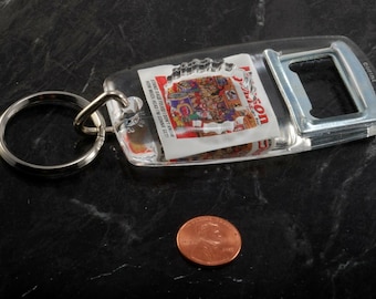 Big Johnson Extra Beer Duel Flaschenöffner Schlüsselanhänger FOB NOS Canada