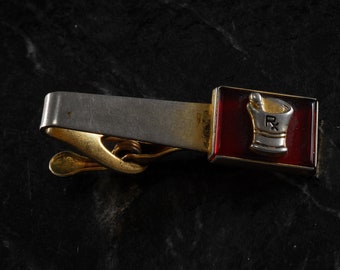 Vintage Krawattenclip Mörser & Pestle VEGA Apotheke Apotheker Apotheker Krawattenclip. Krawattenverschluss