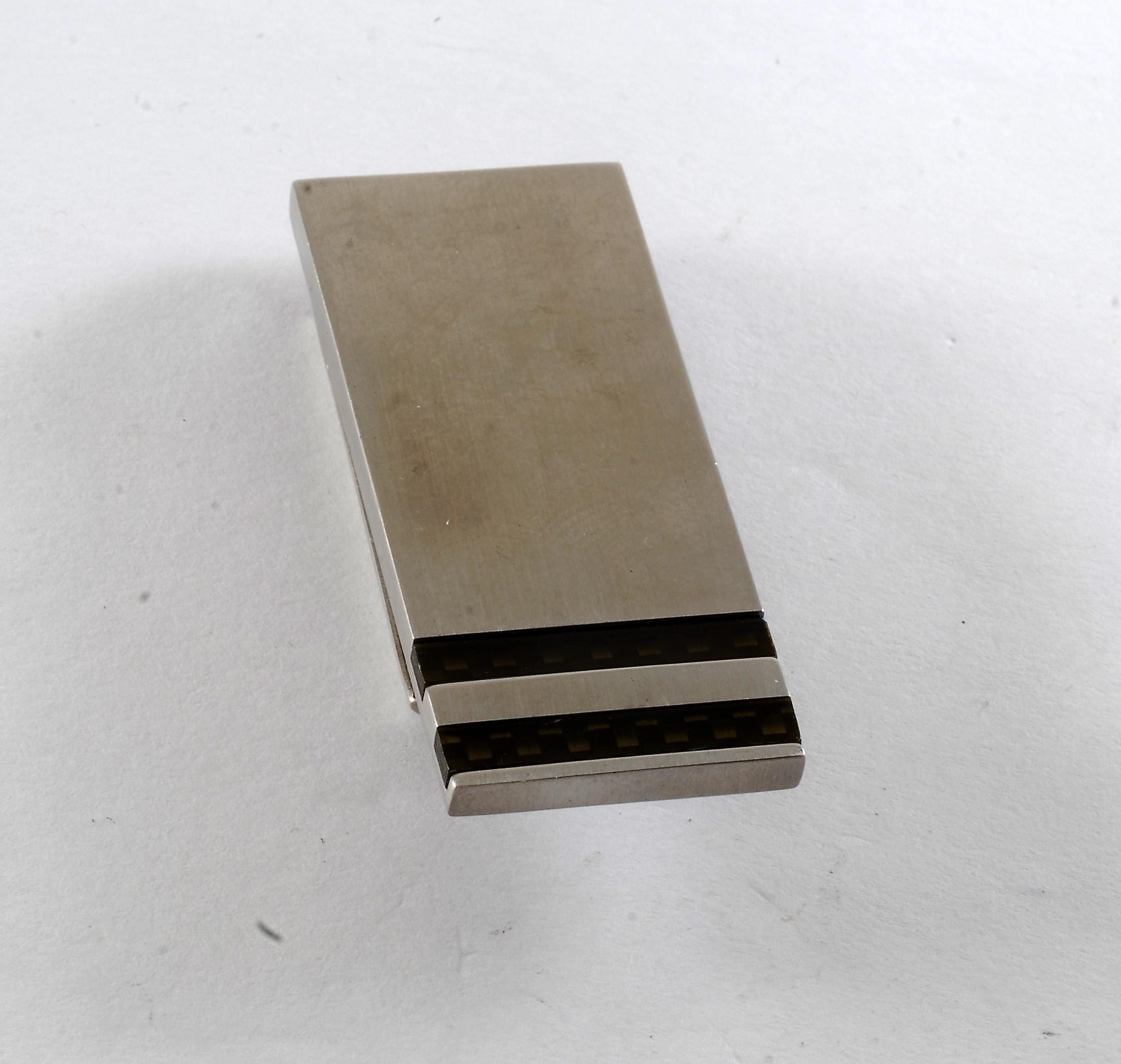 Porte-billets Métallique Colibri - Finition Argent - Avec Pince - Neuf Avec étiquettes - Made In USA