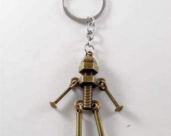 Achat PORTE-CLE EN METAL - SCHTROUMPF A LUNETTES en gros