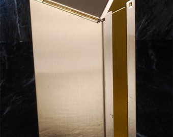 Zigarettenetui für King Size 100 Packungen vergoldet Stahl Feder Release Cover