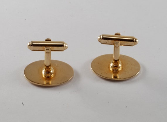 Vintage ANSON Oval Cuff Links Men's Cufflinks Jew… - image 4