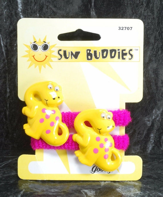 GOODY Sun Buddies Kids Yellow Dinosaur Hair Pony T