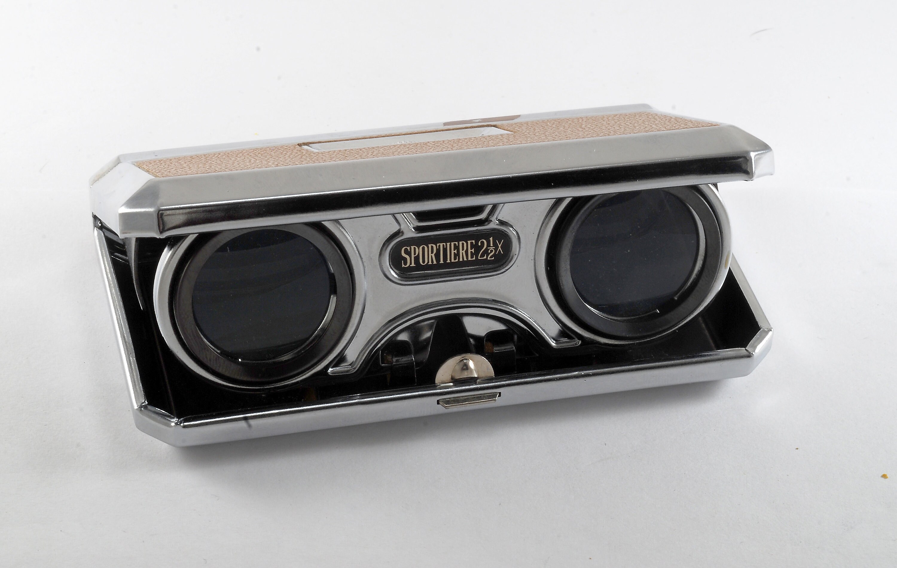 Vintage Pair of Compact Sportiere Theater Opera Folding Glasses