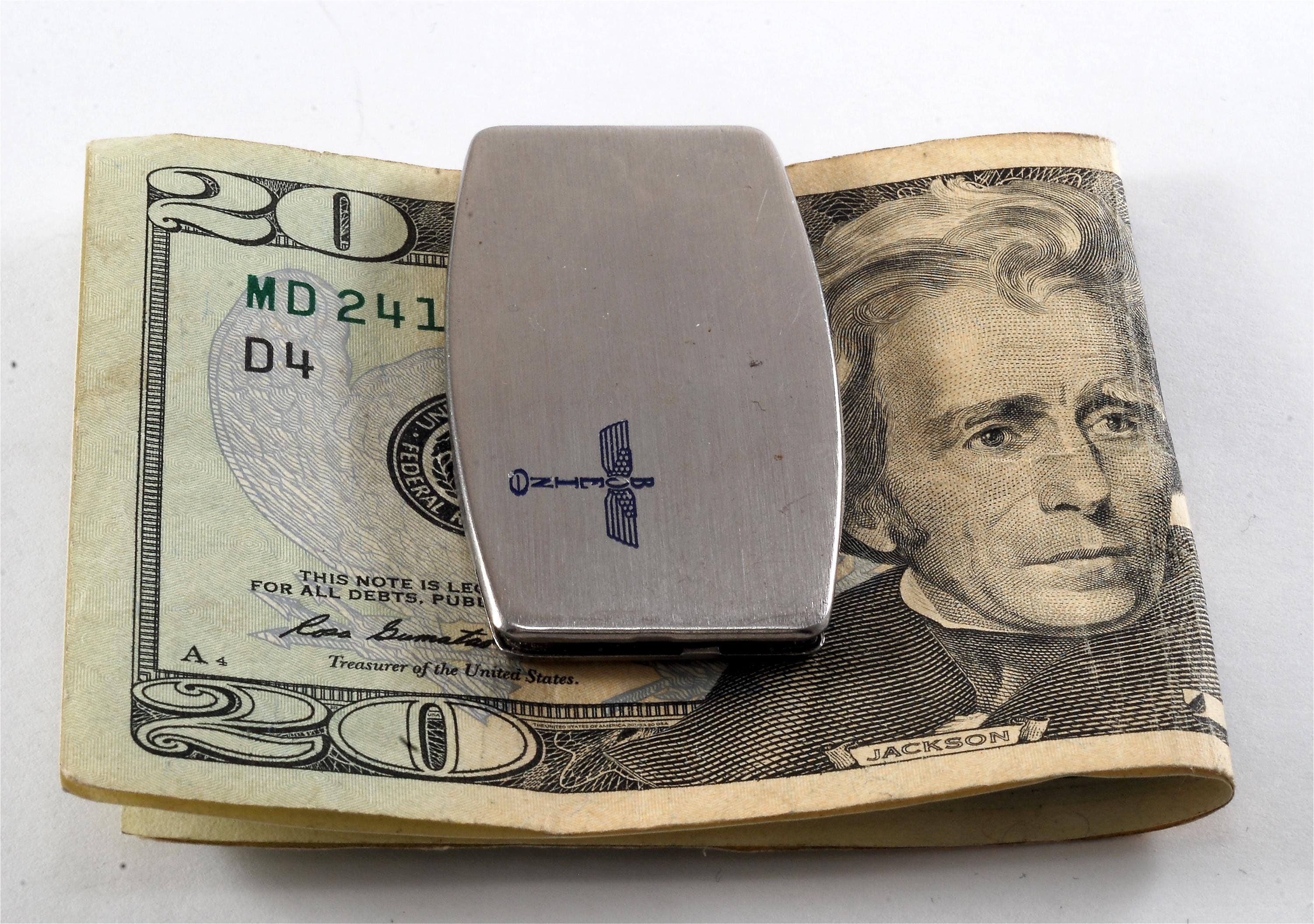 Vintage BOEING Logo Zippo Money Clip / Knife Money Clip Vintage BOEING Logo Zippo Money Clip / Knife Money Clip