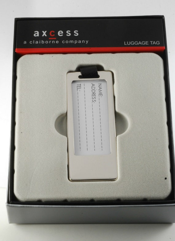 Access A Claiborne Company Metal Luggage Tag  Gift