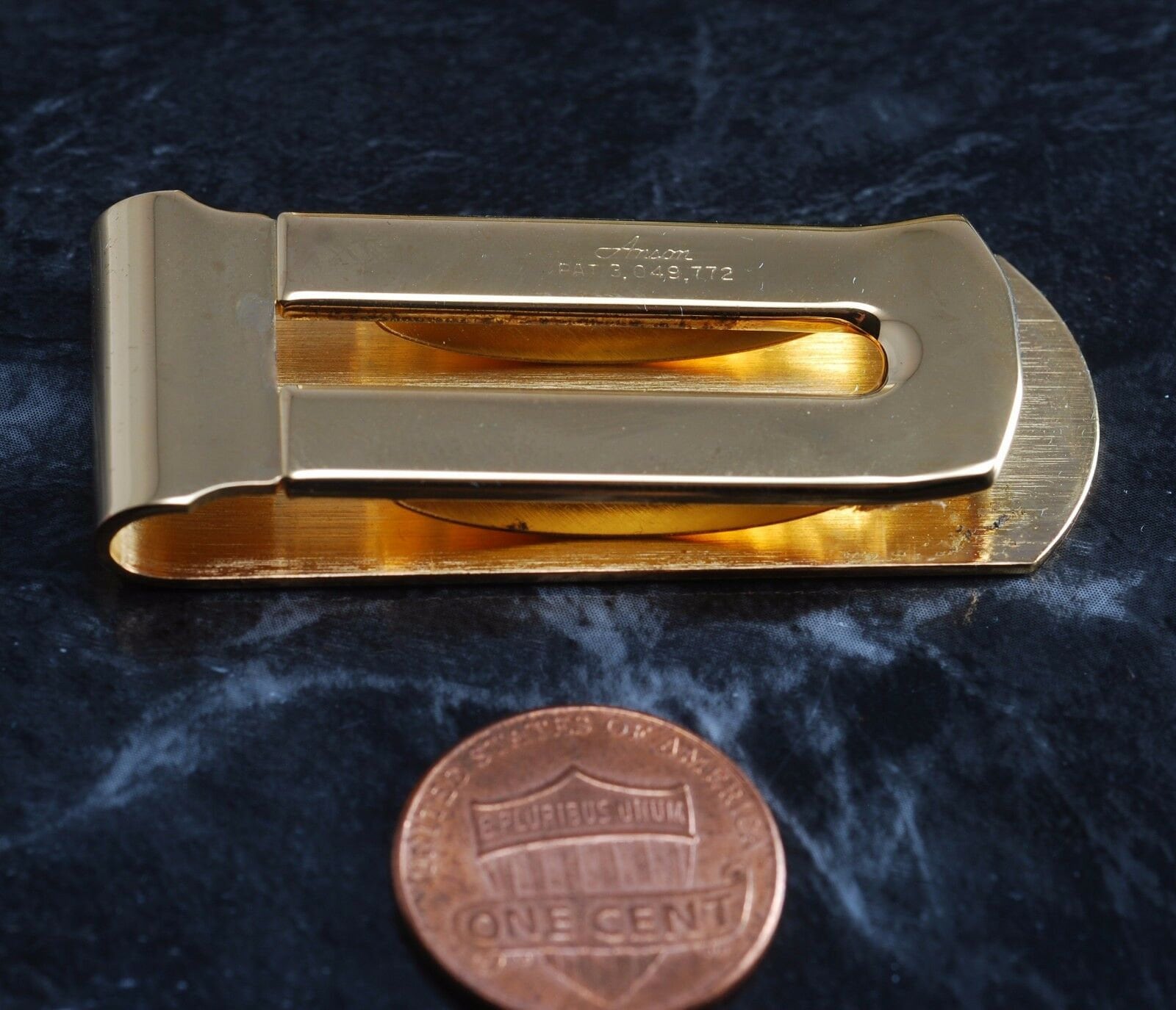 Vintage Gold Plated Brass Money Clip Initials jsr Etsy UK