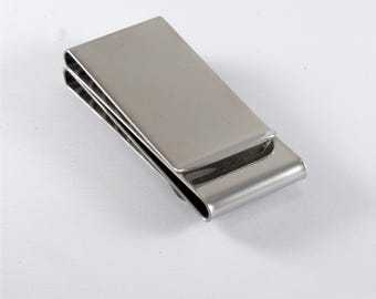 Tiffany & Co. Sterling Silver Double Money Clip Coin Edge