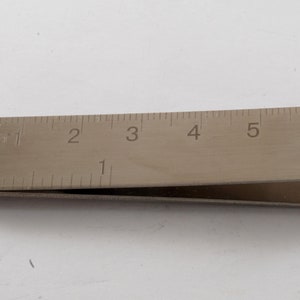 Money Ruler Vintage Money Clip Thin Silver Plated Brass Ruler Centimeters Inches ...