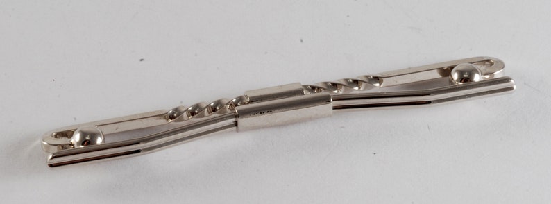 Beautiful Vintage Collar Bar Collar Stay Silver Plated Brass Round Ends NOS Formal Wear