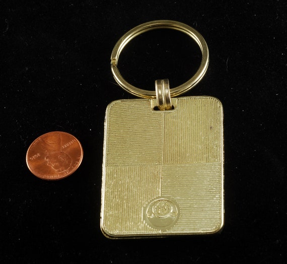 Vintage Key Chain UH University Of Houston Gold P… - image 2