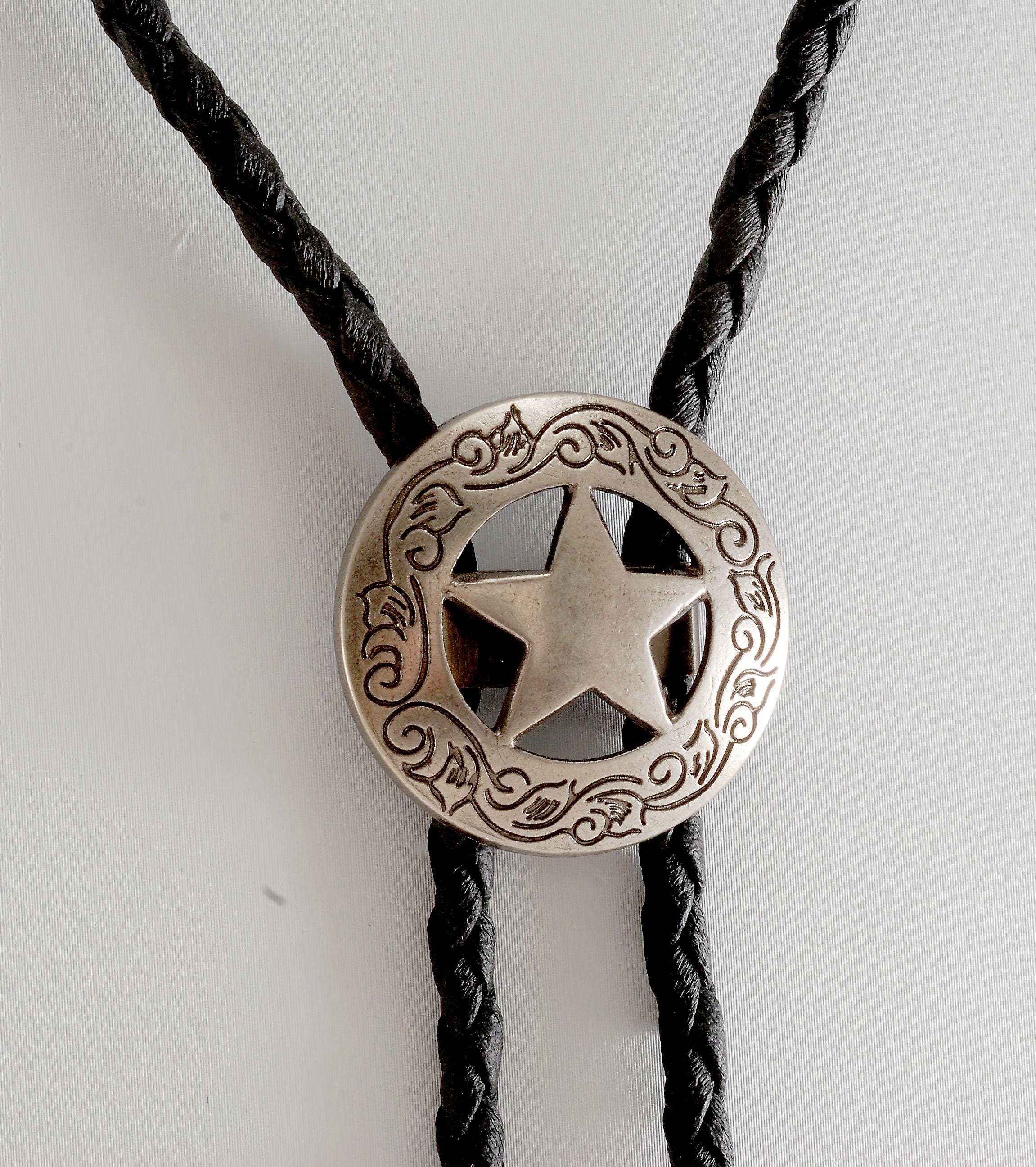 Black Braided Faux Leather Cord Rosemarie & Jubalee Vintage