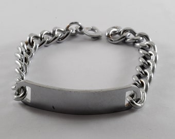 40's Elco Sterling ID Bracelet 925