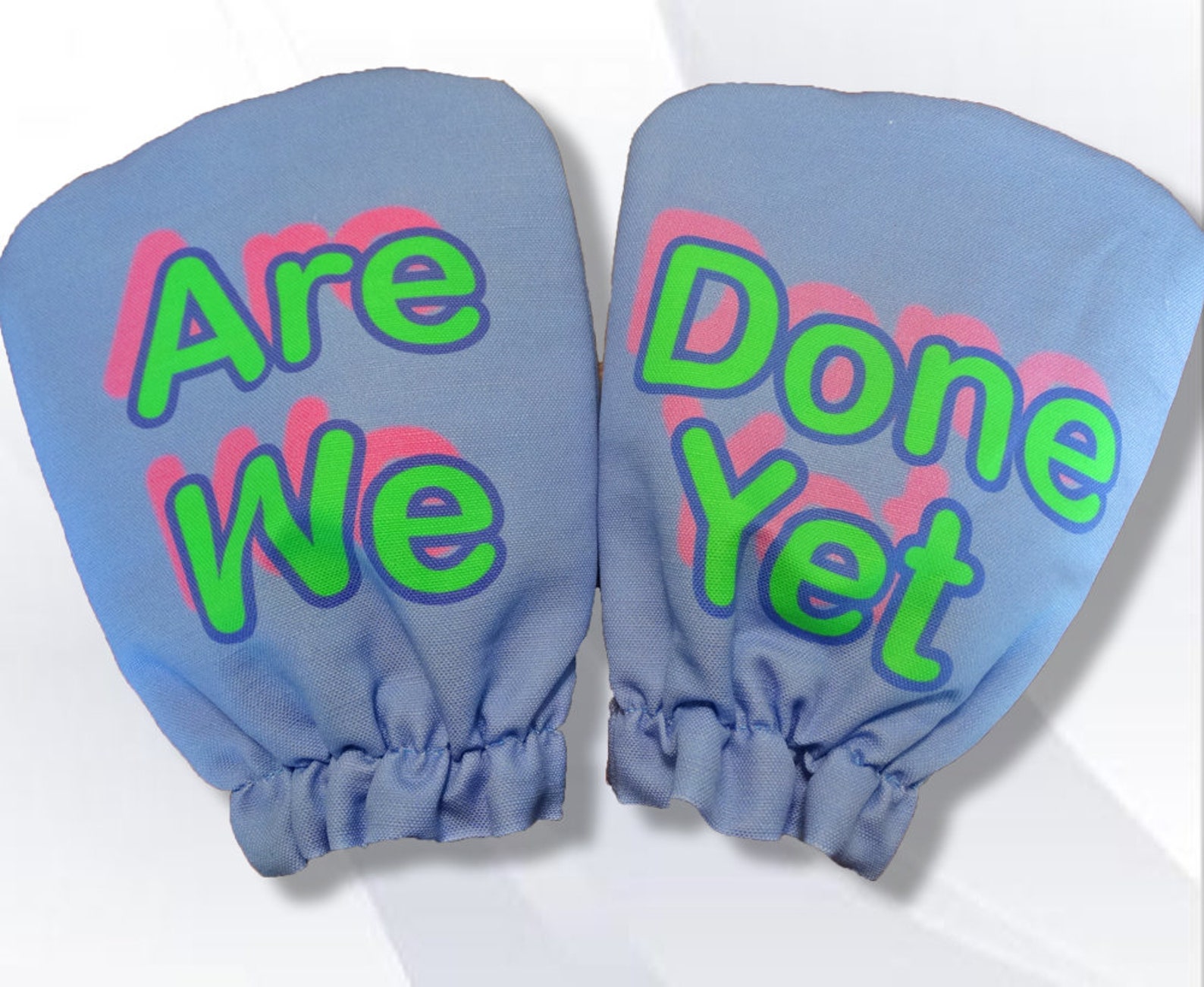 GYN Exam Table Stirrup Covers Are We Done Yet Blue Crest | Etsy