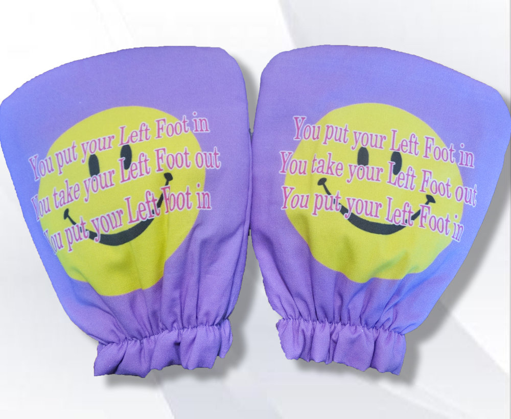 Exam Table Medical Stirrup Covers Hokey Pokey on Violet Etsy