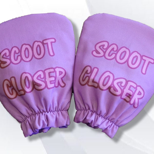 Medical GYN Exam Table Stirrup Covers "Scoot Closer"