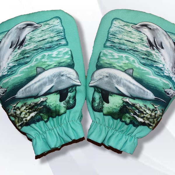 Splash Medical Stirrup Covers on Seafoam