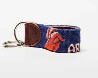 Aries Needlepoint keychain (zodiac)