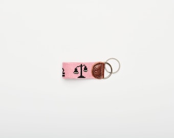 Libra Needlepoint keychain (Zodiac)