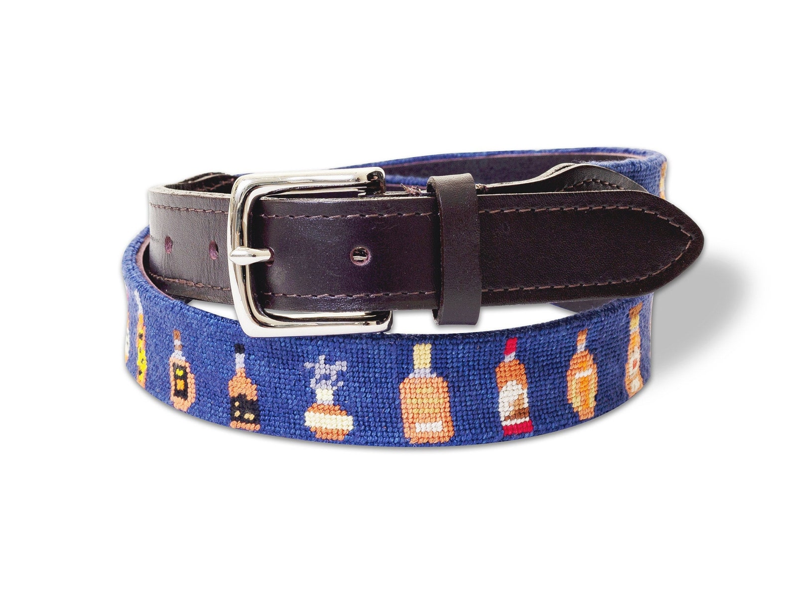 Bourbon Needlepoint Belt / Graduation Gifts / Designer Leather Etsy