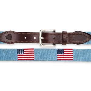 American Flag Needlepoint Belts / American Flag Belt / Patriotic Belt ...
