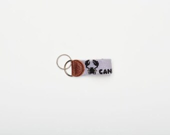 Cancer Needlepoint keychain zodiac