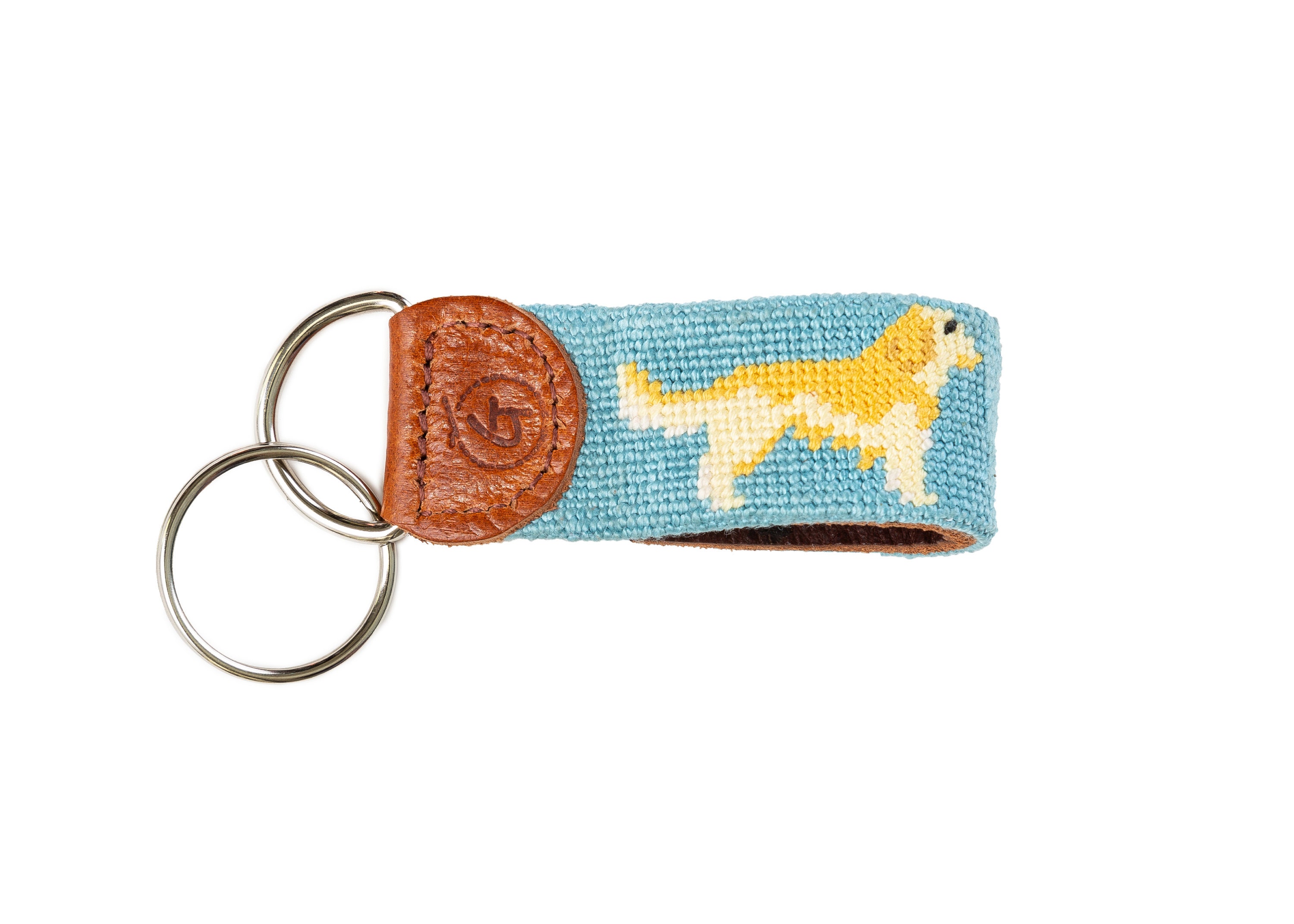 Dash the Dog Keychain / Needlepoint Key Fob / Dog Keychain / Etsy