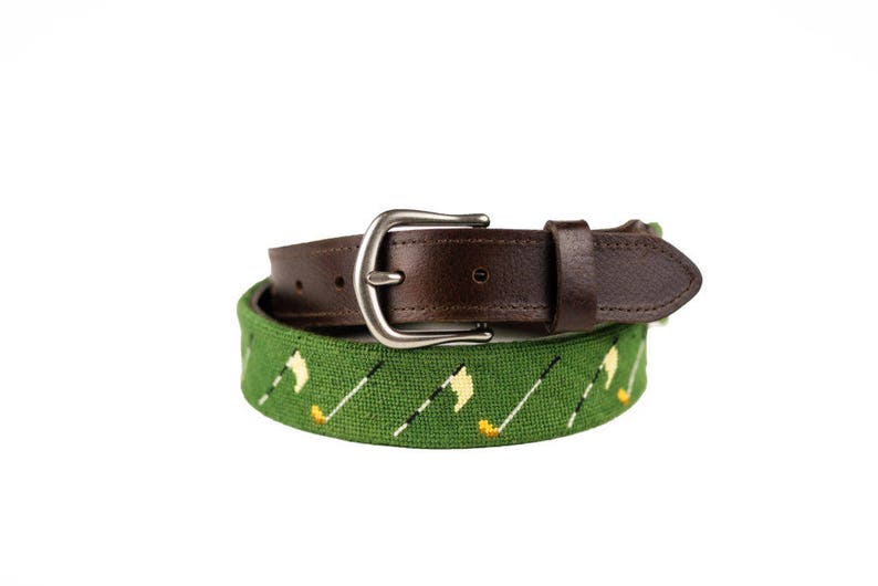 Golf Needlepoint Belts / Golf Belt / Belts for Golf Lovers / Etsy