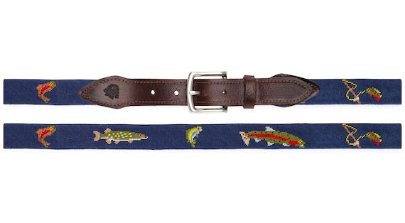 Fish Lovers Gift / Fishing Belt / Belts for Fishermen / Handmade Gift for  Men / Bass Belt / Groomsmen Gift / Fishing / Men's Gift / Fishing 