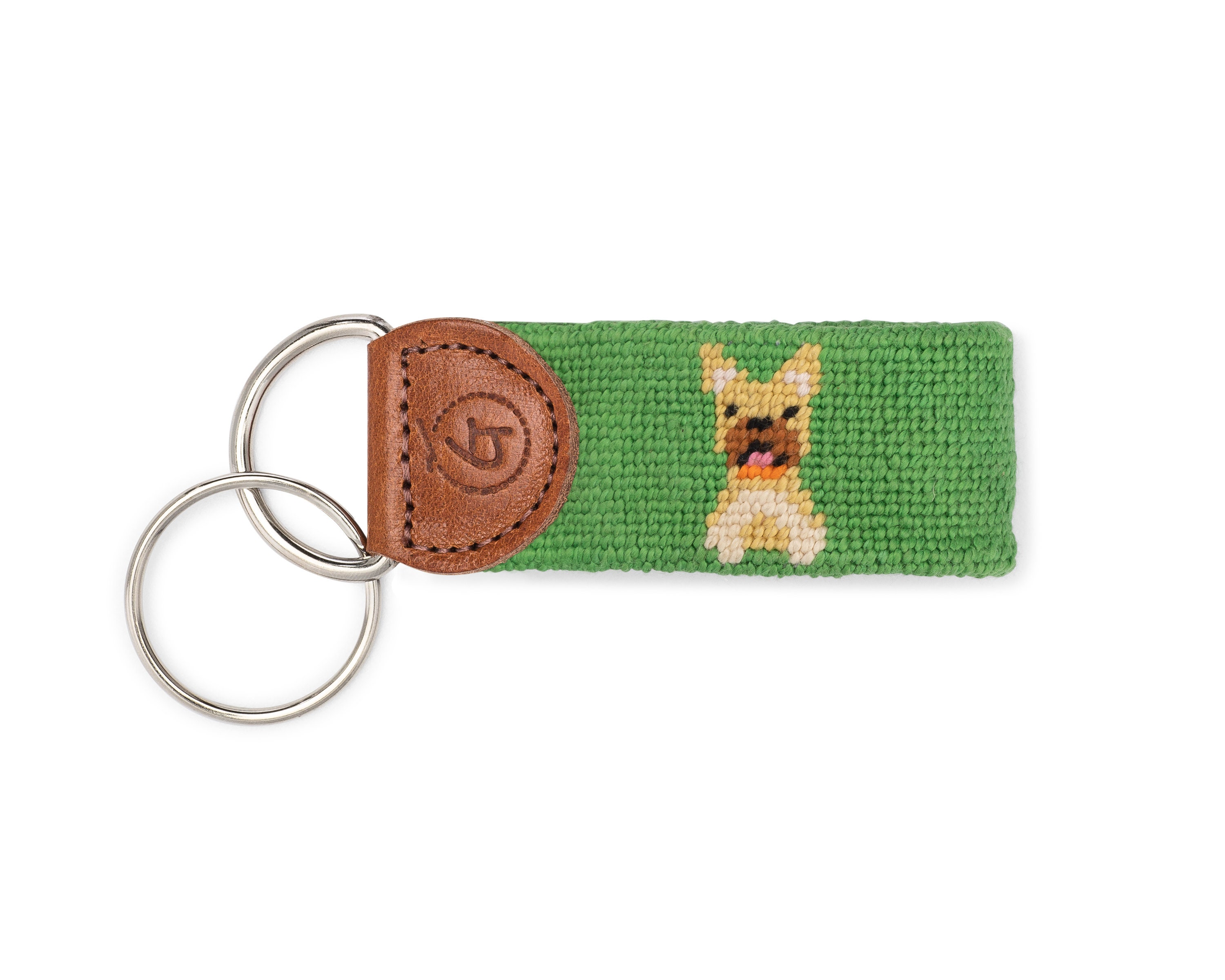Dash the Dog Keychain / Needlepoint Key Fob / Dog Keychain / | Etsy