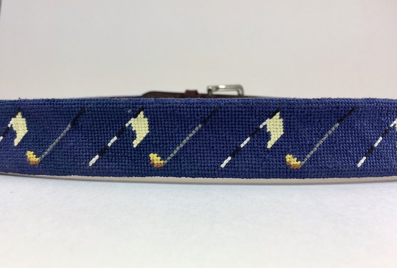 needlepoint golf belts