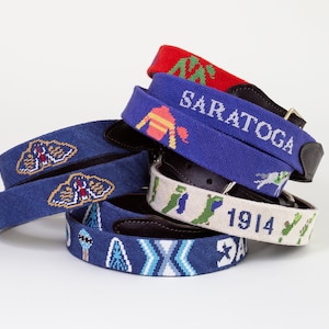 Cinturón Needlepoint personalizado / Cinturones personalizados / Cinturón personalizado / Cinturón personalizado / Cinturones personalizados Needlepoint / Regalos personalizados para hombres / personalizado