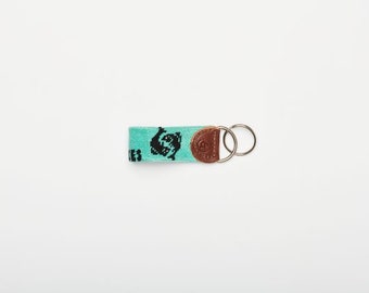 Pisces Needlepoint keychain (Zodiac)