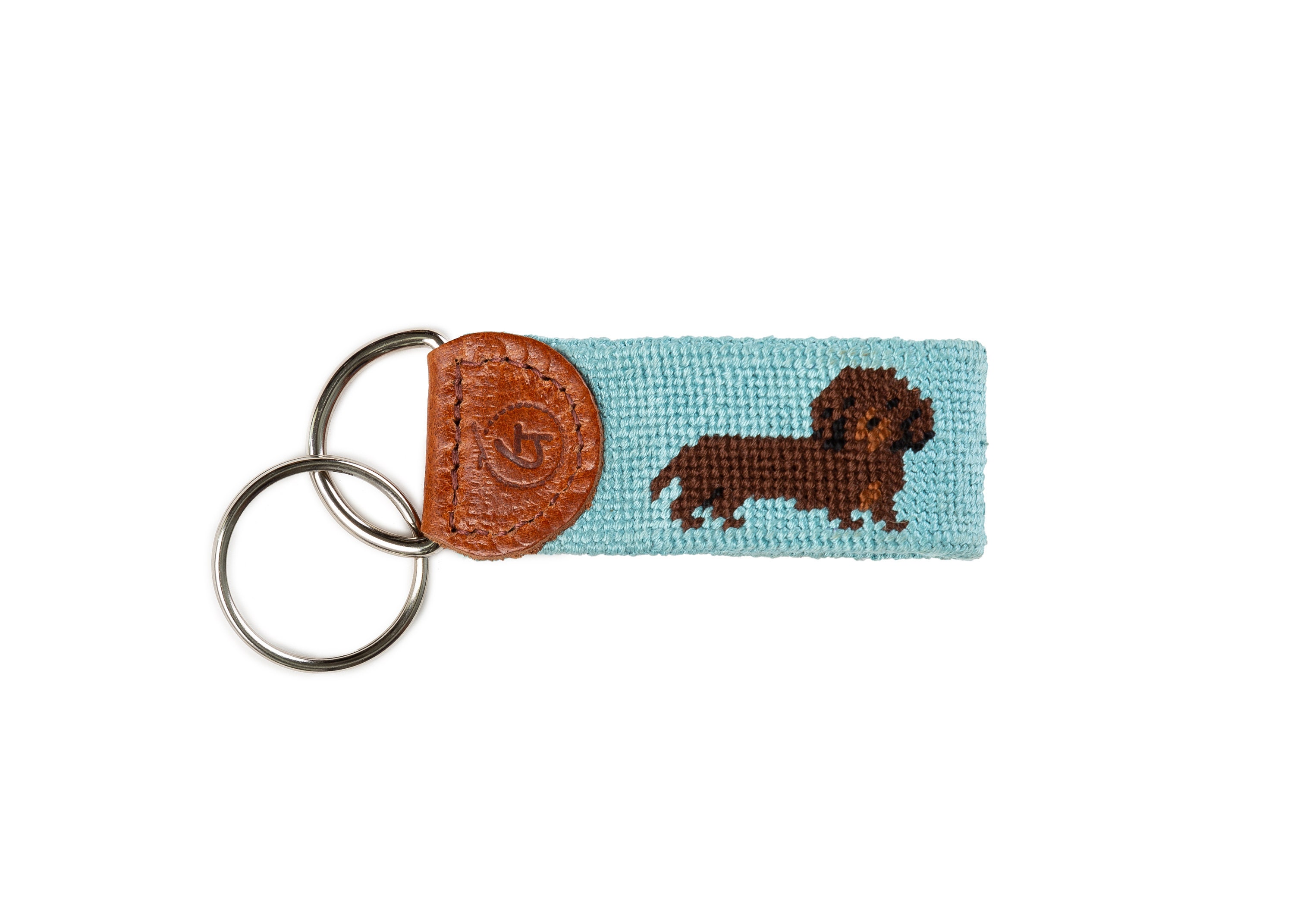 Dash the Dog Keychain / Needlepoint Key Fob / Dog Keychain / Etsy