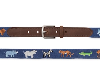 Zoo Animals Youth Belt / Youth Belt / Belts for Kids / Cute Kids Belts / Boys Belt / Girls Belt / Belts for Children / Kids Belt / Zoo Belt