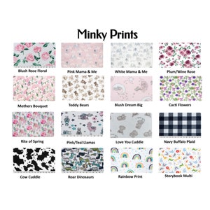 Minky Baby Blanket, Personalized Corporate Gift BHG Logo, Personalizable Minky Baby Blanket image 4