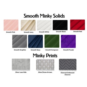 Minky Baby Blanket, Personalized Corporate Gift BHG Logo, Personalizable Minky Baby Blanket image 3