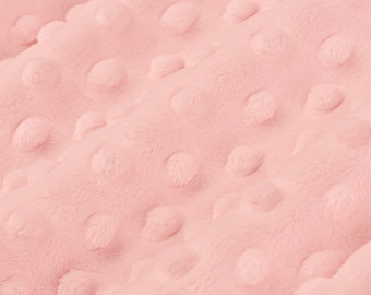 Baby Pink Dimple Dot Minky by the Yard Shannon Fabrics Quality Cuddle