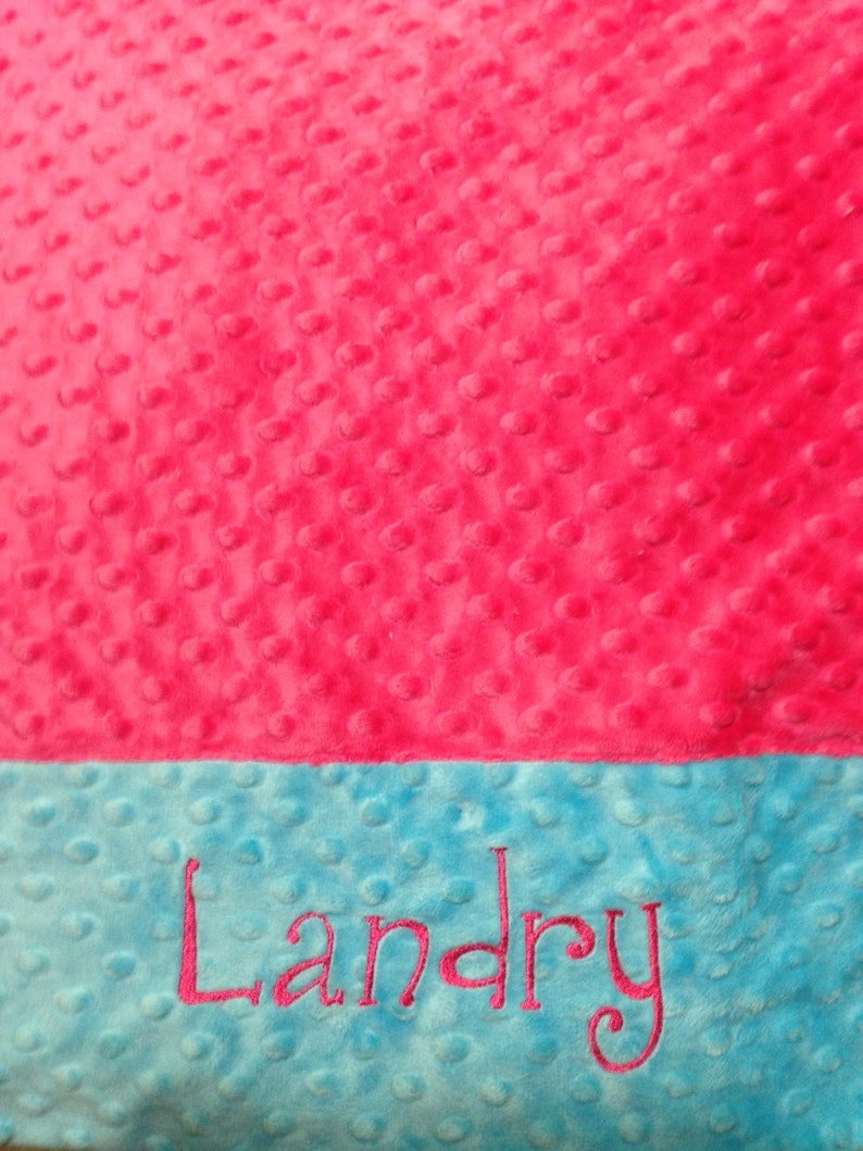 Minky Personalized Pillowcase Standard Toddler. Queen or Etsy