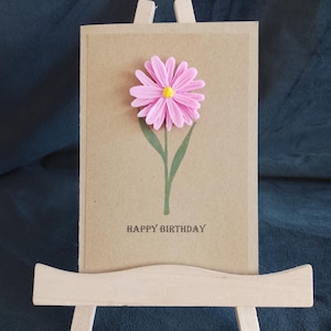 Biglietto con fiori di sapone, tocco artistico per feste di compleanno, regalo premuroso per occasioni memorabili